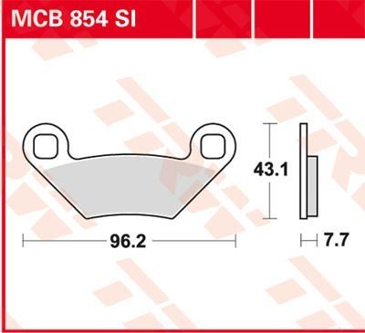 Lucas Scheibenbremsbelag MCB854SI