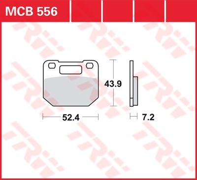 Lucas Scheibenbremsbelag MCB556