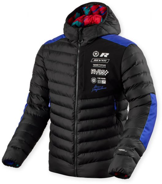 REV'IT! Payload Midlayer Motorradjacke Schwarz / Blau