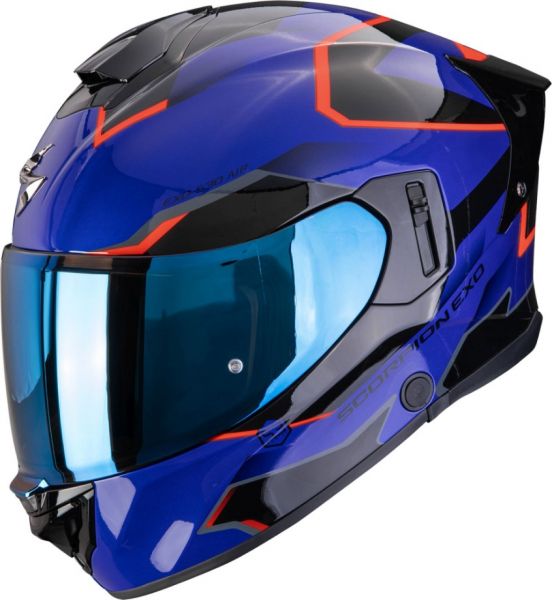 Scorpion Exo-530 Air Clip Integralhelm Blau Schwarz Rot