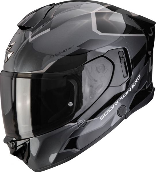 Scorpion Exo-530 Air Clip Integralhelm Silber Schwarz
