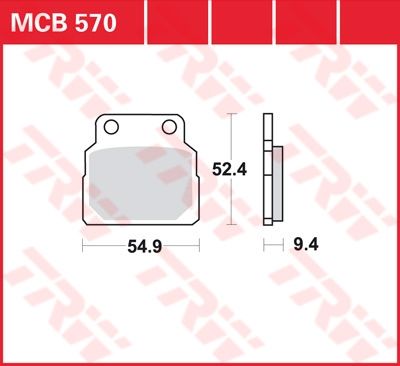 Lucas Scheibenbremsbelag MCB570