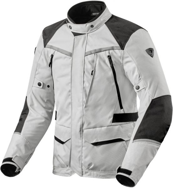 REV'IT! Voltiac 3 H2O Textiljacke Wasserdicht Silber / Schwarz