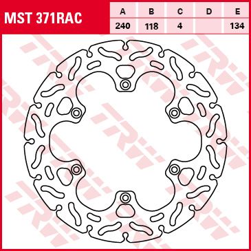 Lucas RACING Bremsscheibe starr MST371RAC