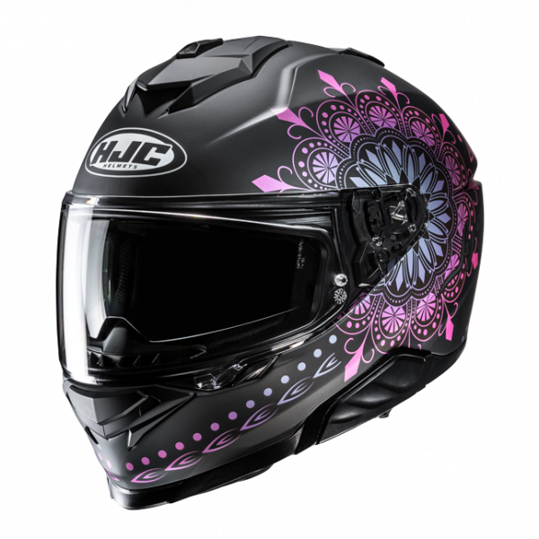 HJC i71 Integralhelm Niel MC28SF Mattschwarz / Pink