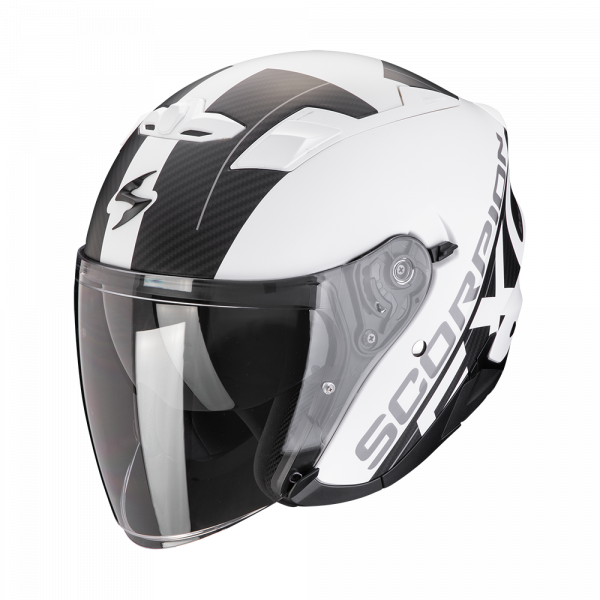 Scorpion Exo-230 Jethelm QR Mattweiß / Schwarz (ECE 22-06)