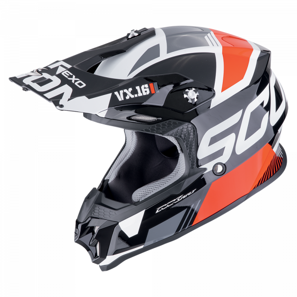 Scorpion VX-16 Evo Air Analog Schwarz / Rot (ECE 22-06)