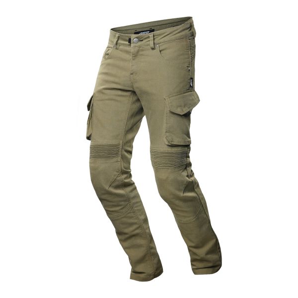 4SR Tourismo Black Motorradjeans Grün
