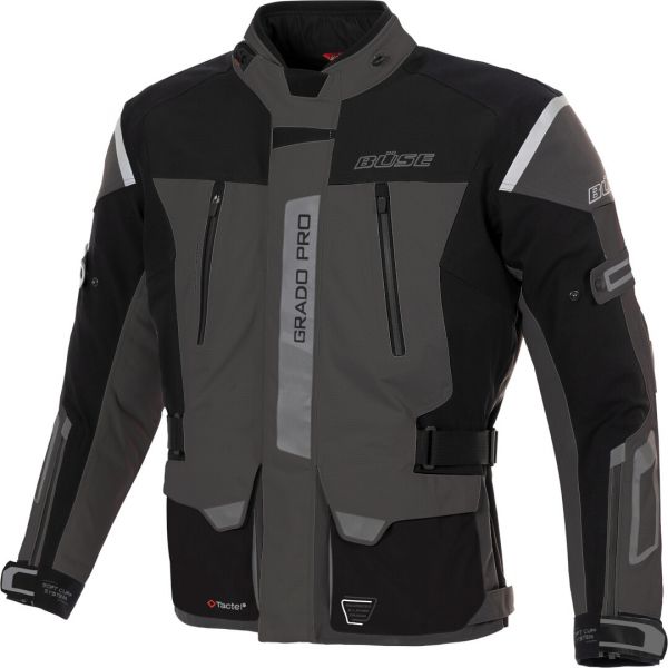 Büse Grado Pro Textiljacke Schwarz / Grau