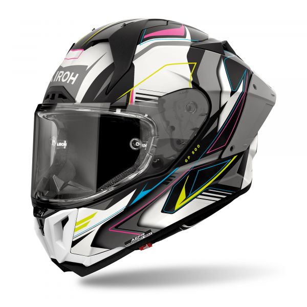 Airoh GP 800 Must Integralhelm Mattgrau / Weiß / Multi