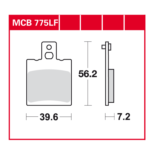 Lucas Scheibenbremsbelag MCB775