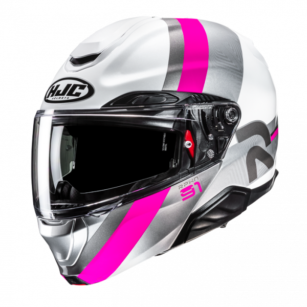 HJC RPHA 91 Klapphelm Fensh MC8 Weiß / Silber / Pink
