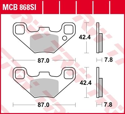 Lucas Scheibenbremsbeläge MCB868SI