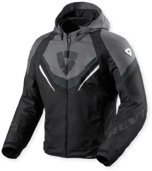 REV'IT! Quantum 3 H2O Textiljacke Wasserdicht Schwarz / Grau