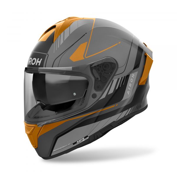 Airoh Spark 2 Chrono Integralhelm Mattgrau / Schwarz / Gold