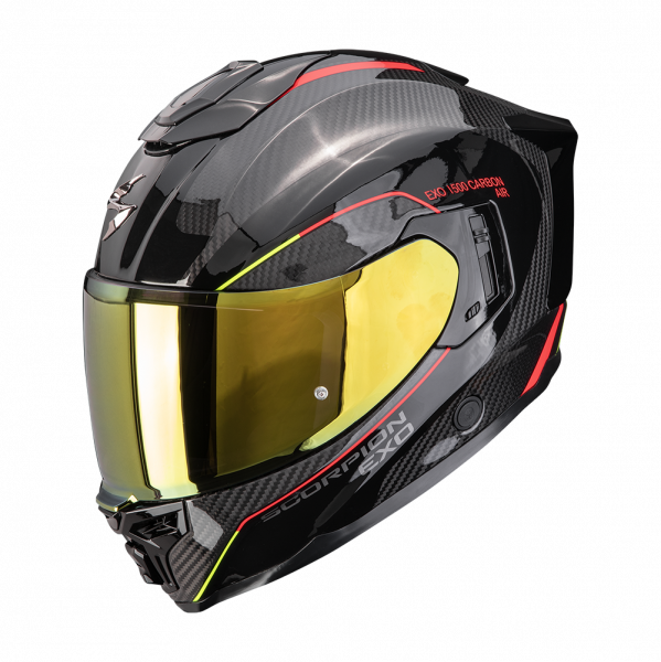 Scorpion EXO-1500 Carbon AIR Mundi Schwarz / Rot / Gelb