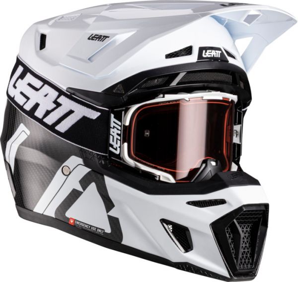 Leatt Kit Moto 9.5 V26 Carbon Motocrosshelm Weiß