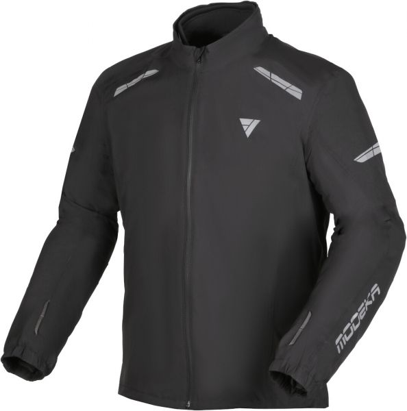 Modeka Hydroflex elastische Regenjacke Schwarz