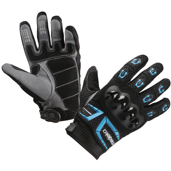 Modeka MX Top Handschuhe Schwarz / Blau