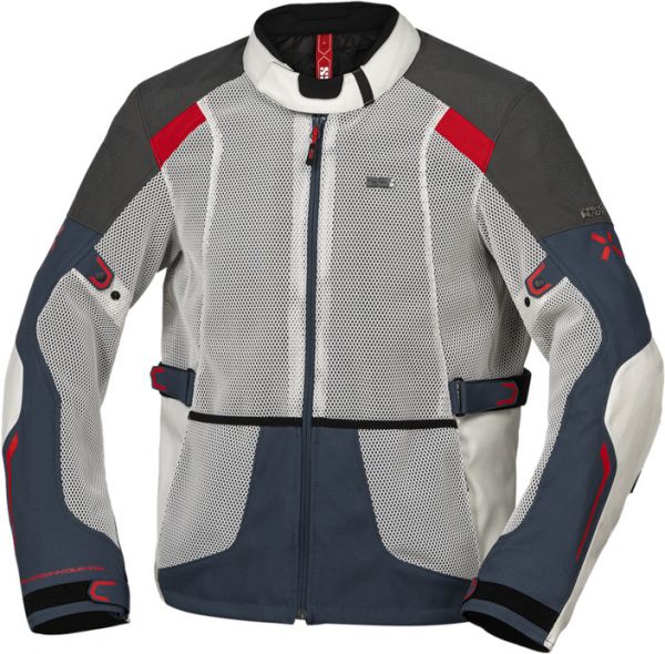 iXS Tourster-BigAir 1.0 Jacke Hellgrau / Blau / Rot