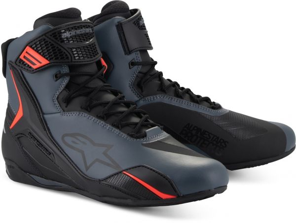 Alpinestars Faster-4 Kurzstiefel Schwarz / Grau / Rot