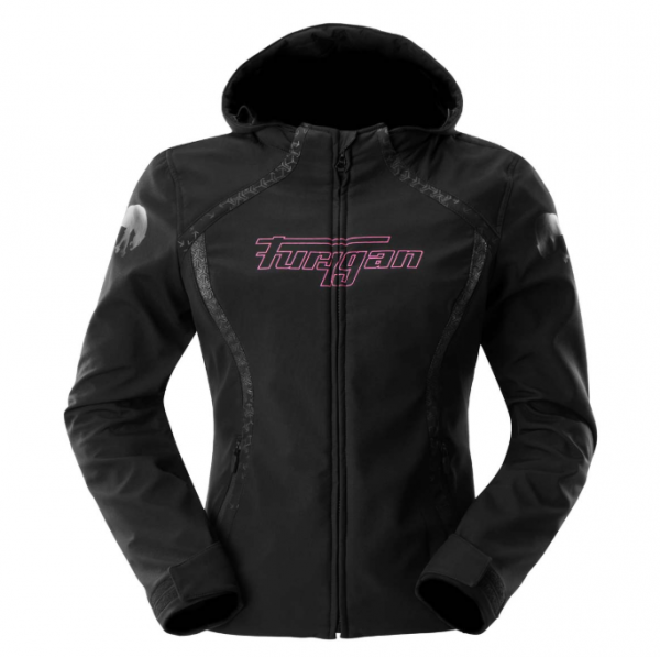 Furygan Skye Lady Textiljacke Damen Schwarz / Pink
