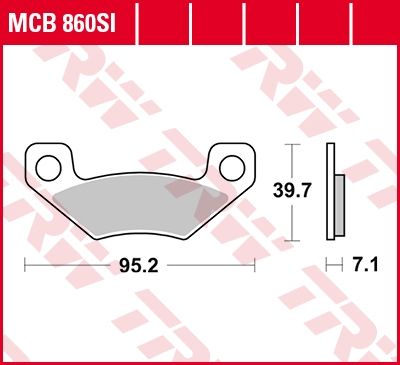 Lucas Scheibenbremsbeläge MCB860SI
