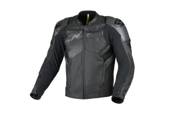 Macna Ignite Leder / Textiljacke Schwarz