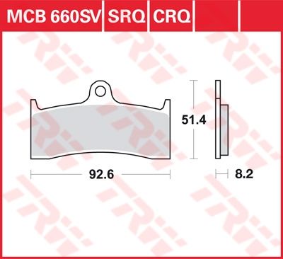 Lucas Scheibenbremsbelag MCB660SV