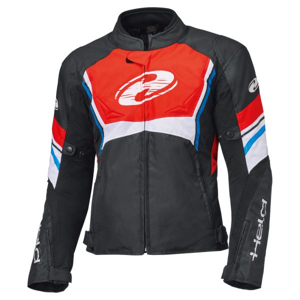 Held Baxley Top wasserdichte Motorrad Tourenjacke Schwarz / Rot / Blau