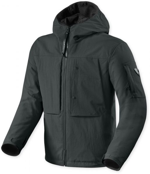 REV'IT! Danforth H2O Wasserdichte Kapuzenjacke Schwarz