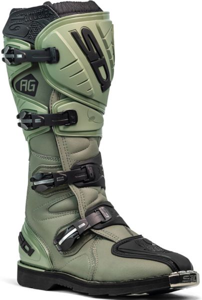 Sidi Agueda Crossstiefel Army Grün / Schwarz