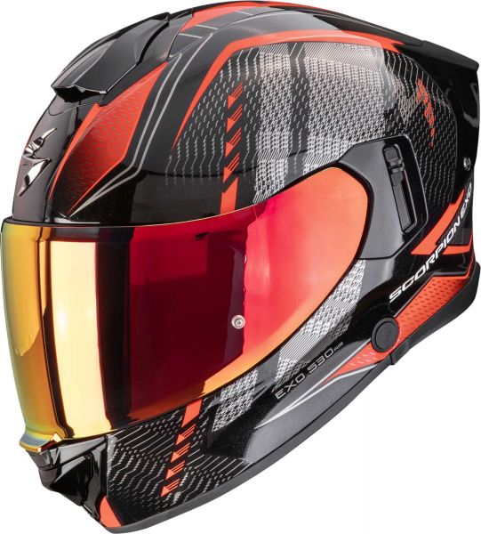 Scorpion Exo-530 Air Theras Integralhelm Metallic Schwarz Rot