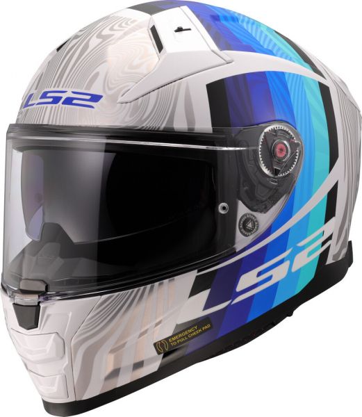 LS2 FF811 Vector II Integralhelm Freedom Weiß / Silber - ECE 22-06