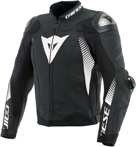 Dainese Super Speed 4 Lederjacke Schwarz / Weiß