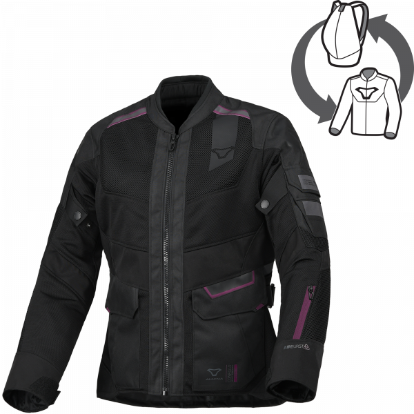 Macna Travelair belüftete Mesh-Jacke Damen Schwarz