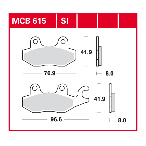 Lucas Scheibenbremsbelag MCB615