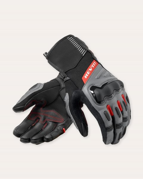 REV'IT! Sand 5 H2O Motorradhandschuhe Wasserdicht Schwarz / Grau