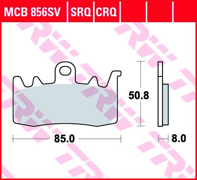 Lucas Scheibenbremsbelag MCB856SRT
