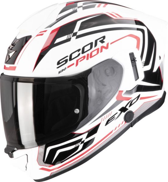 Scorpion Exo-530 Air Slope Integralhelm Weiß Schwarz Rot