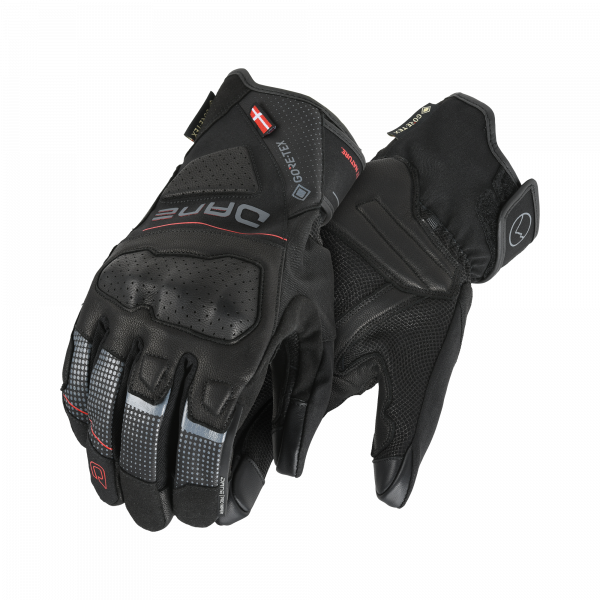 Dane Eskil Gore-Tex Grip Motorradhandschuh Schwarz