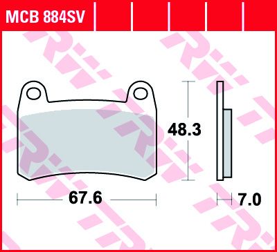 Lucas Scheibenbremsbeläge MCB884SV