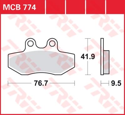 Lucas Scheibenbremsbelag MCB774