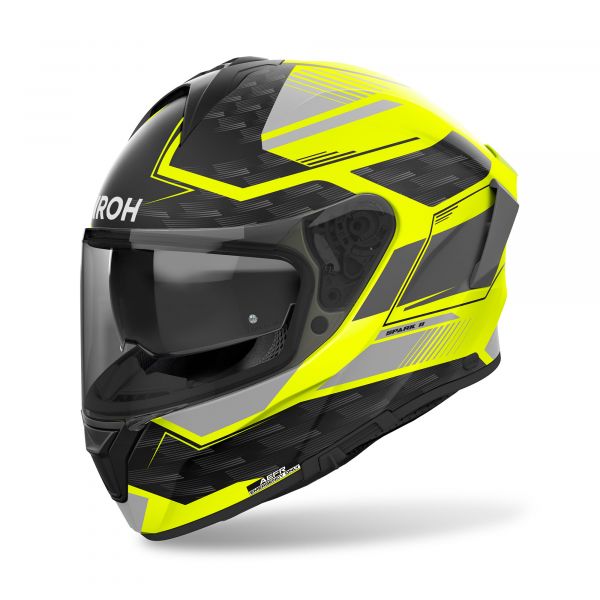 Airoh Spark 2 Zenith Integralhelm Schwarz / Grau / Fluogelb