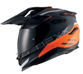 NEXX Y.TRAVl Quest Adventurehelm Grau / Orange Matt