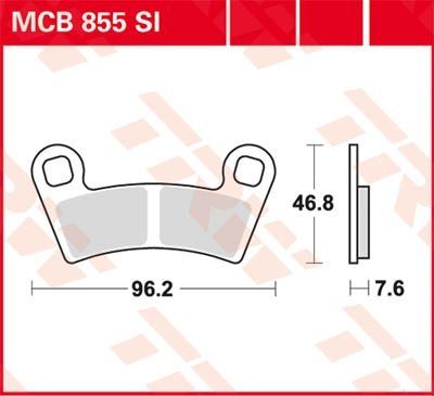 Lucas Scheibenbremsbelag MCB855SI
