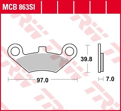 Lucas Scheibenbremsbelag MCB863SI
