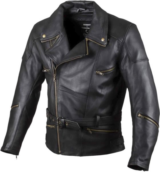 GMS Classic Lederjacke Schwarz
