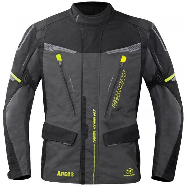 Germot Argos Textiljacke Anthrazit / Schwarz / Gelb