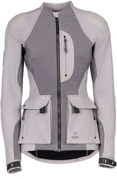 Knox Tor Duo Protektor-Tourenjacke Damen Hellgrau